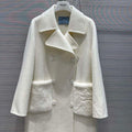 Prada Women's Fashion Clothing Cashmere Coat P99465 - 36 - View 1
