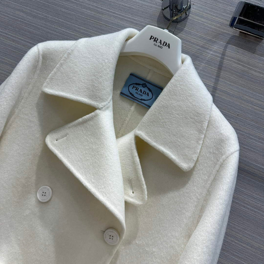 Prada Women's Fashion Clothing Cashmere Coat P99465