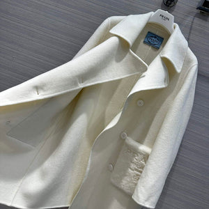 Prada Women's Fashion Clothing Cashmere Coat P99465 - 36 - View 7