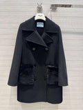 Prada Women's Fashion Clothing Cashmere Coat P99466