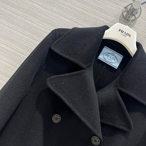 Prada Women's Fashion Clothing Cashmere Coat P99466 - 36 - View 3