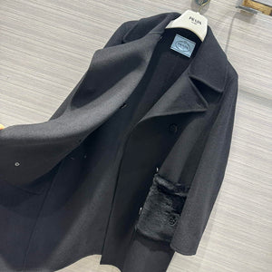 Prada Women's Fashion Clothing Cashmere Coat P99466 - 36 - View 7