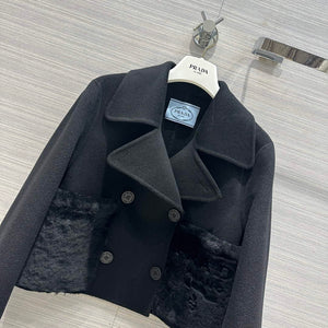 Prada Women's Fashion Clothing Cashmere Short Coat P99464 - 36 - View 2