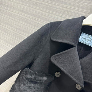 Prada Women's Fashion Clothing Cashmere Short Coat P99464 - 36 - View 3