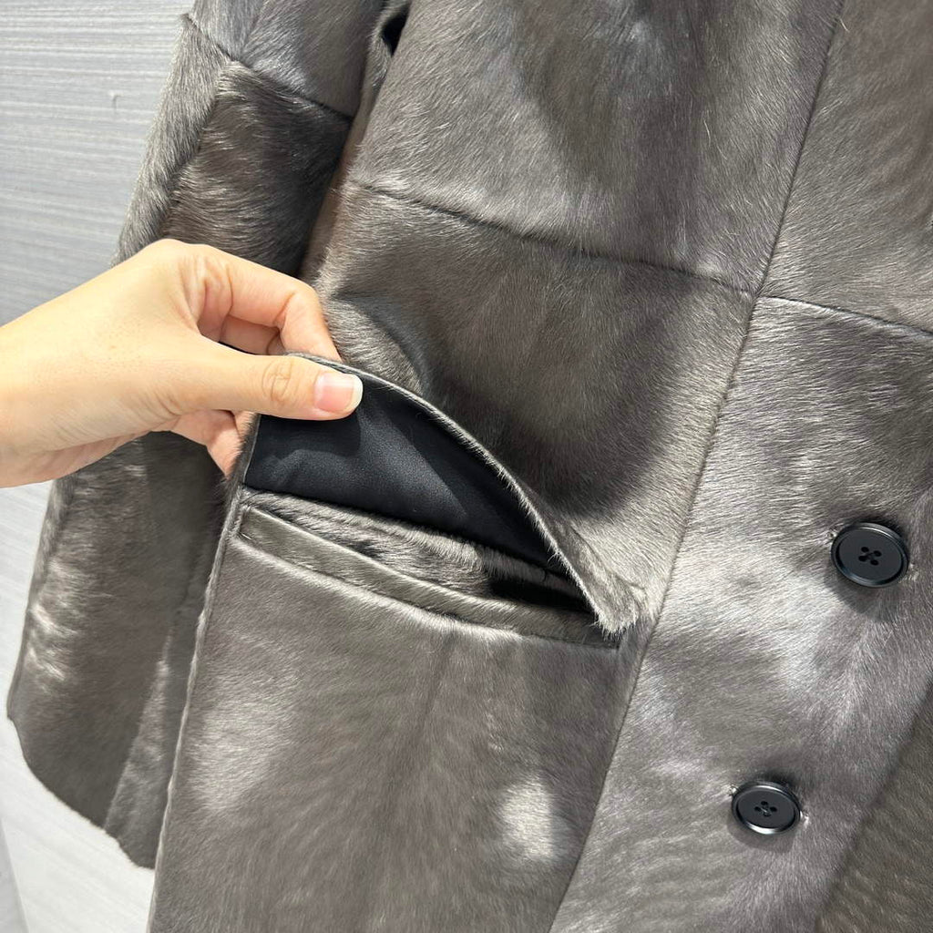Prada Women's Fashion Clothing Sheepskin Suit Coat P99467