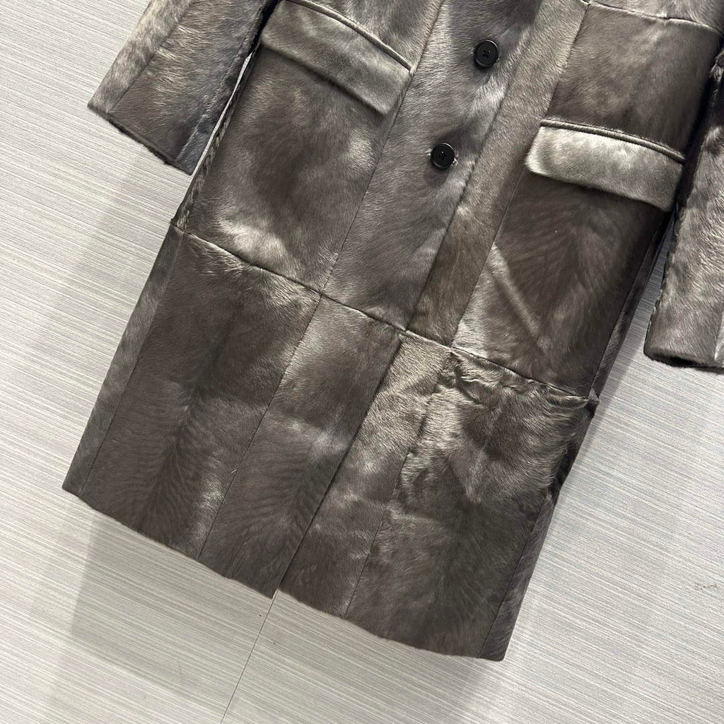 Prada Women's Fashion Clothing Sheepskin Suit Coat P99467