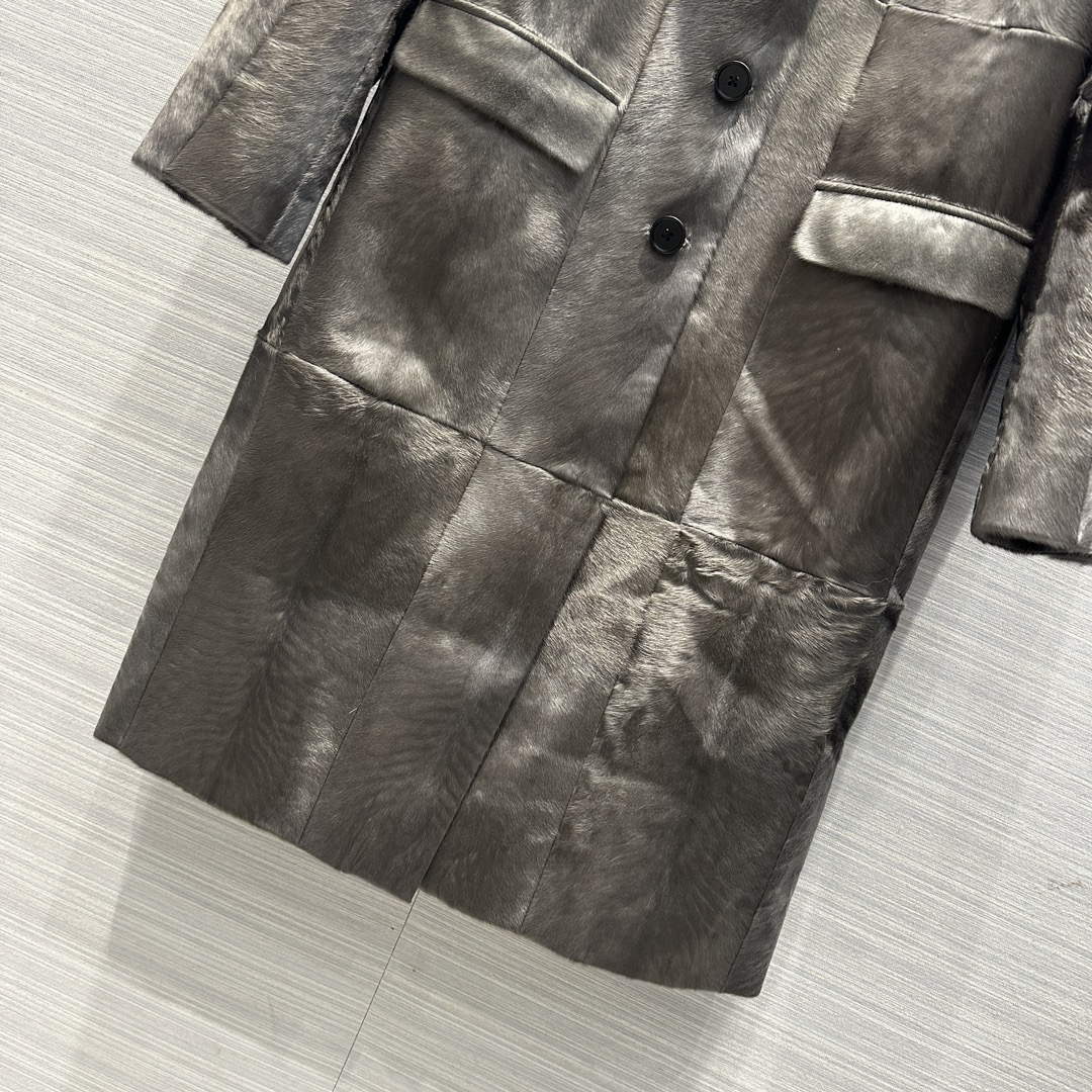 Prada Women's Fashion Clothing Sheepskin Suit Coat P99467