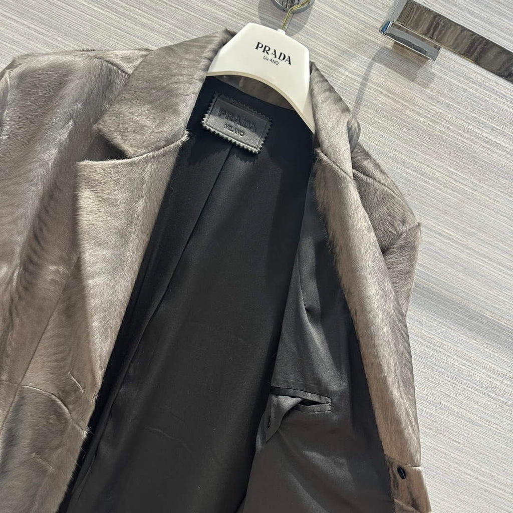 Prada Women's Fashion Clothing Sheepskin Suit Coat P99467