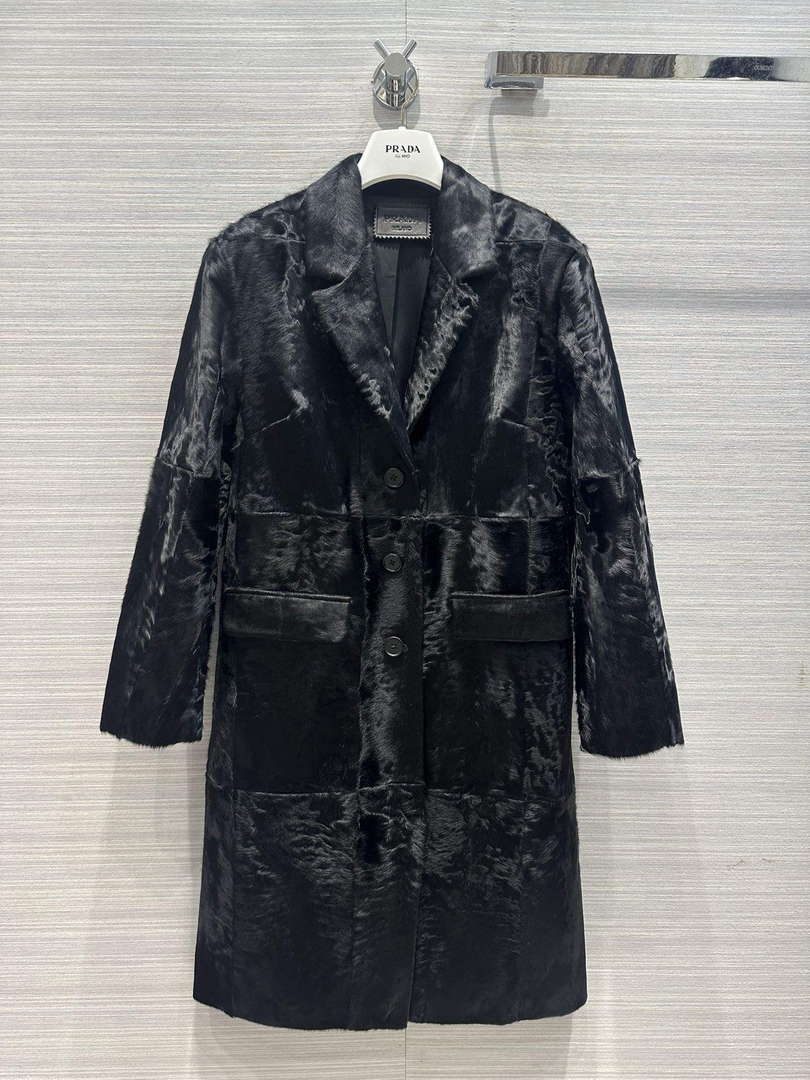 Prada Women's Fashion Clothing Sheepskin Suit Coat P99468