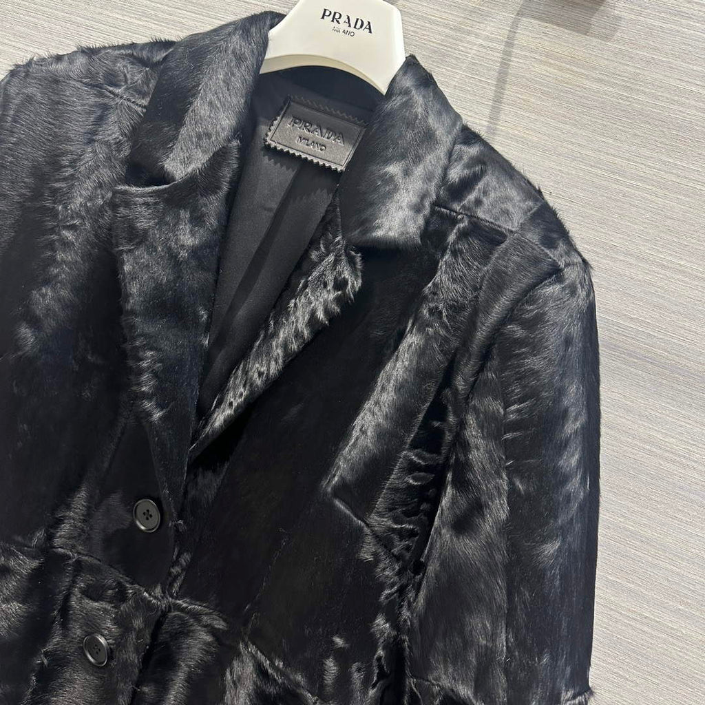 Prada Women's Fashion Clothing Sheepskin Suit Coat P99468