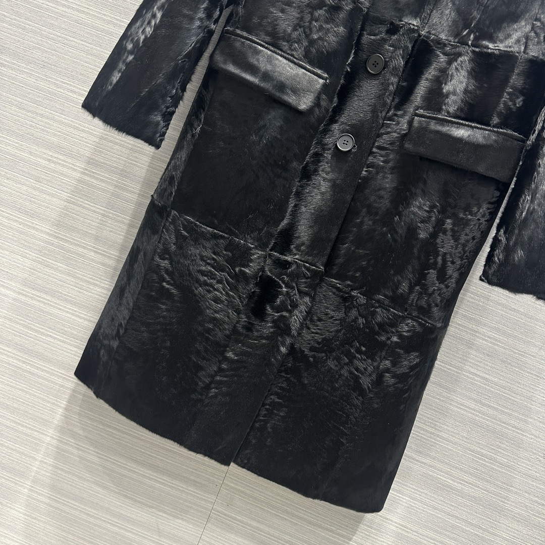 Prada Women's Fashion Clothing Sheepskin Suit Coat P99468