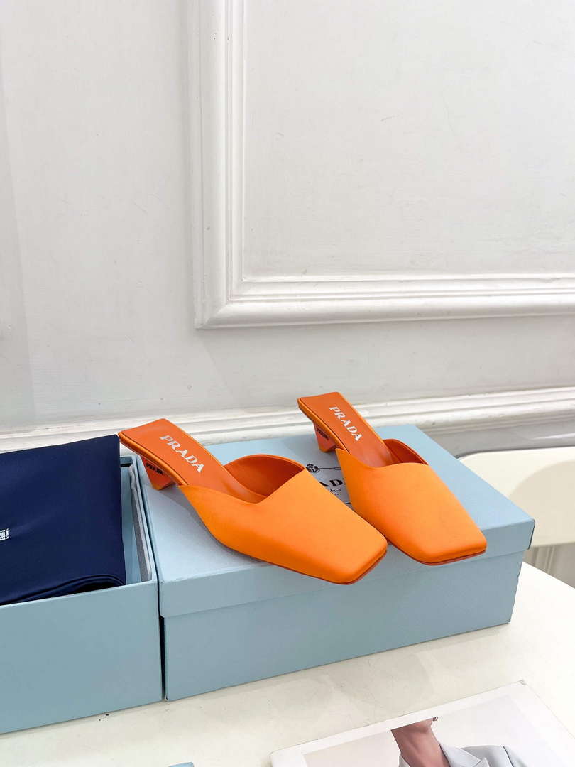 Prada 1I479N Women's Satin Mules Fashion Shoes P67320