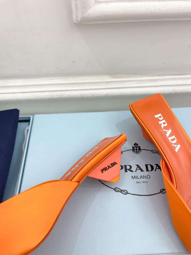 Prada 1I479N Women's Satin Mules Fashion Shoes P67320