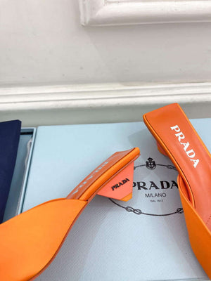 Prada 1I479N Women's Satin Mules Fashion Shoes P67320 - Euro 35=US 4 - View 7