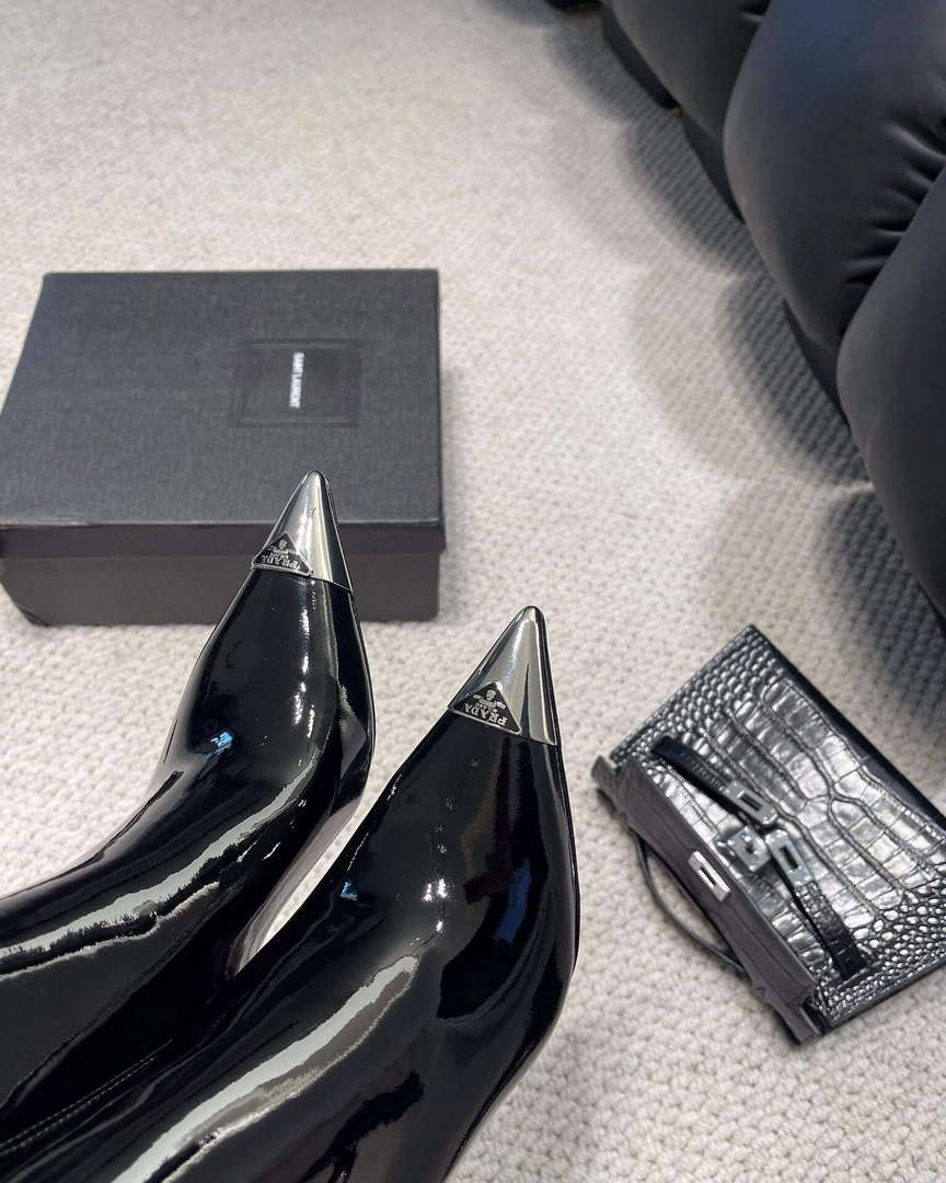 Prada Women's Shoes Boots 75 mm Heel P67336