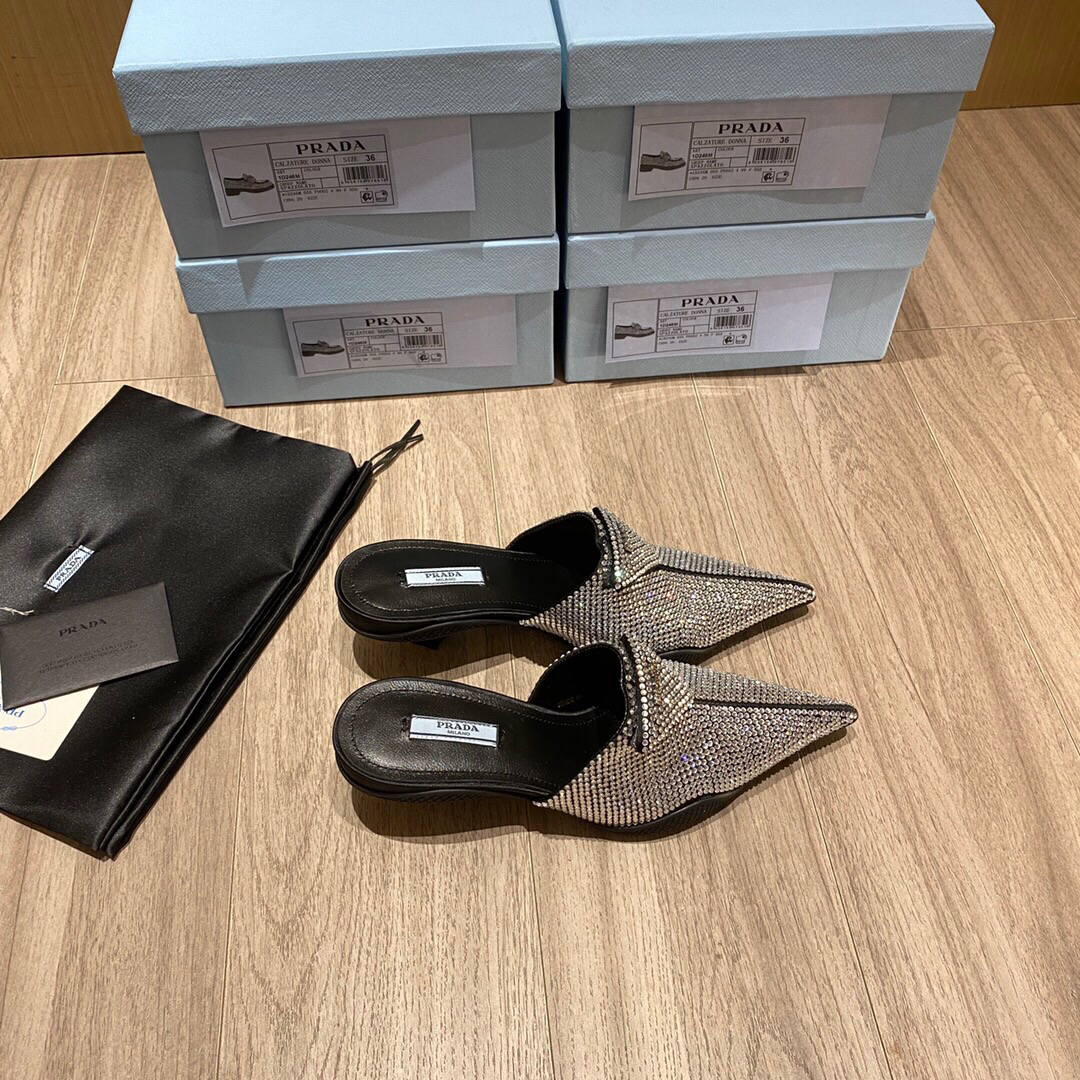Prada Women's Shoes Prada Designer Pumps Heel 50mm P82306