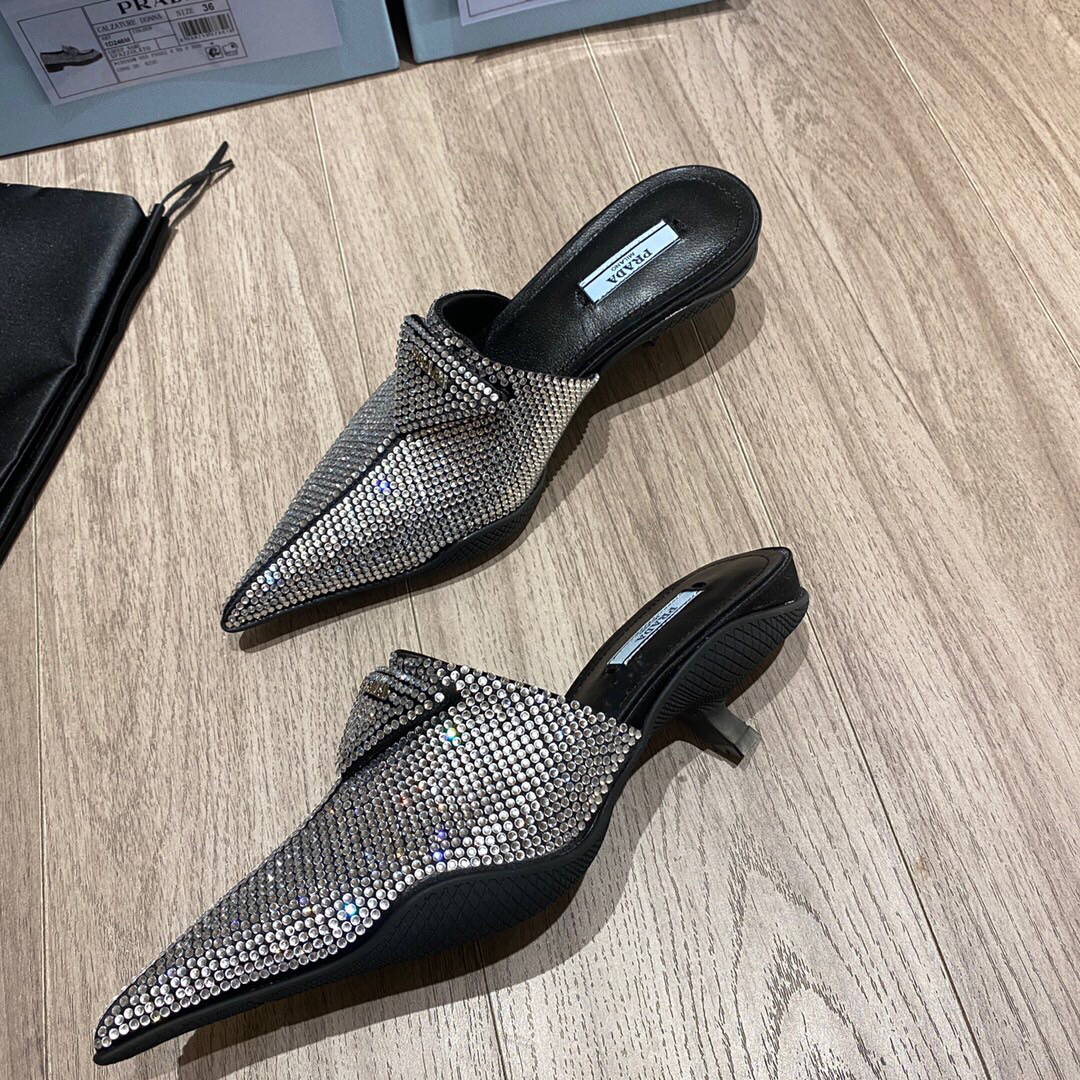 Prada Women's Shoes Prada Designer Pumps Heel 50mm P82306