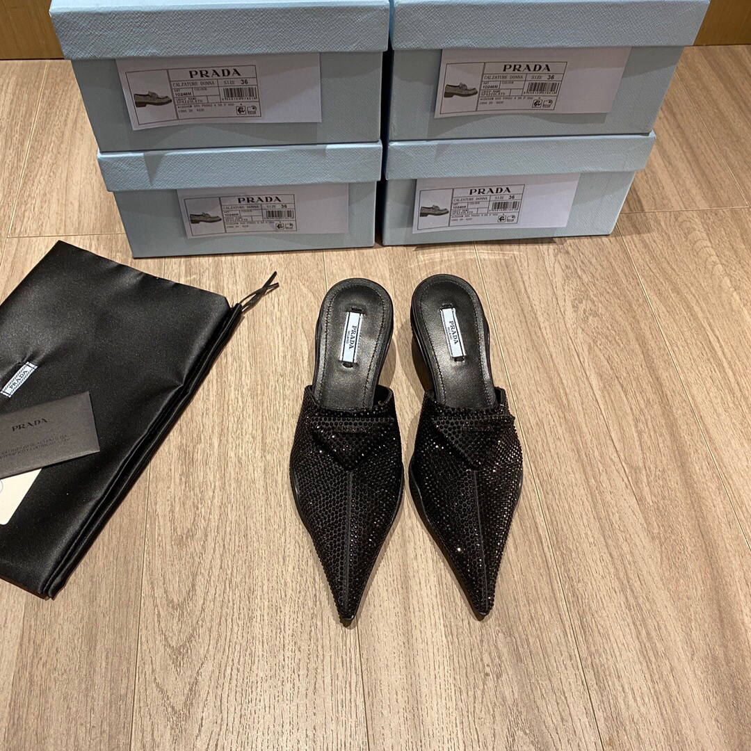 Prada Women's Shoes Prada Designer Pumps Heel 50mm P82307
