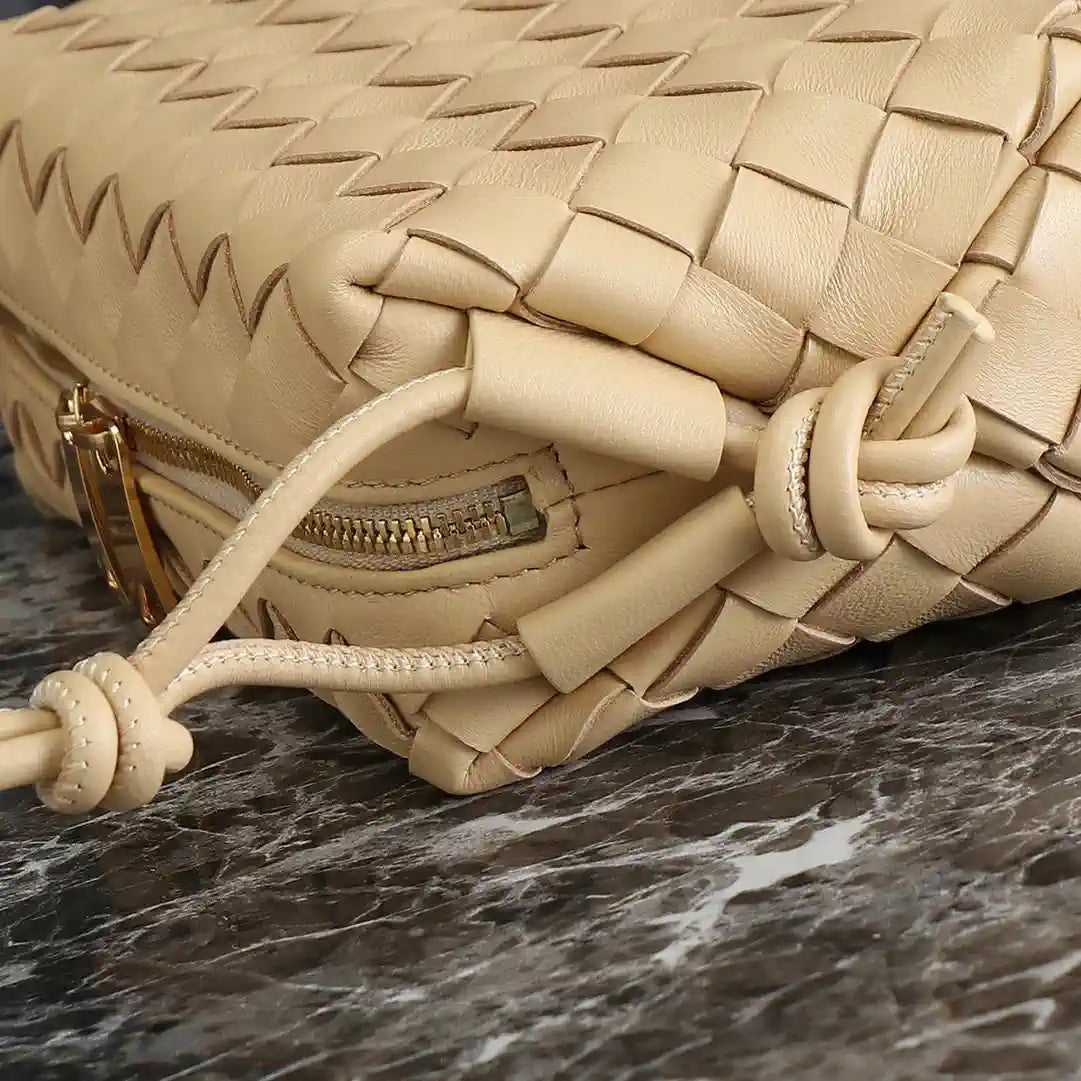 Bottega Veneta BV 680254 Mini Loop Camera Bag Apricot