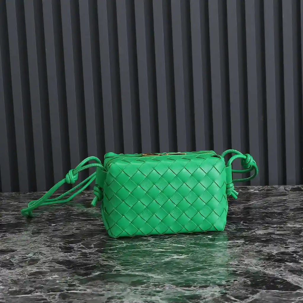 Bottega Veneta BV 680254 Mini Loop Camera Bag Green