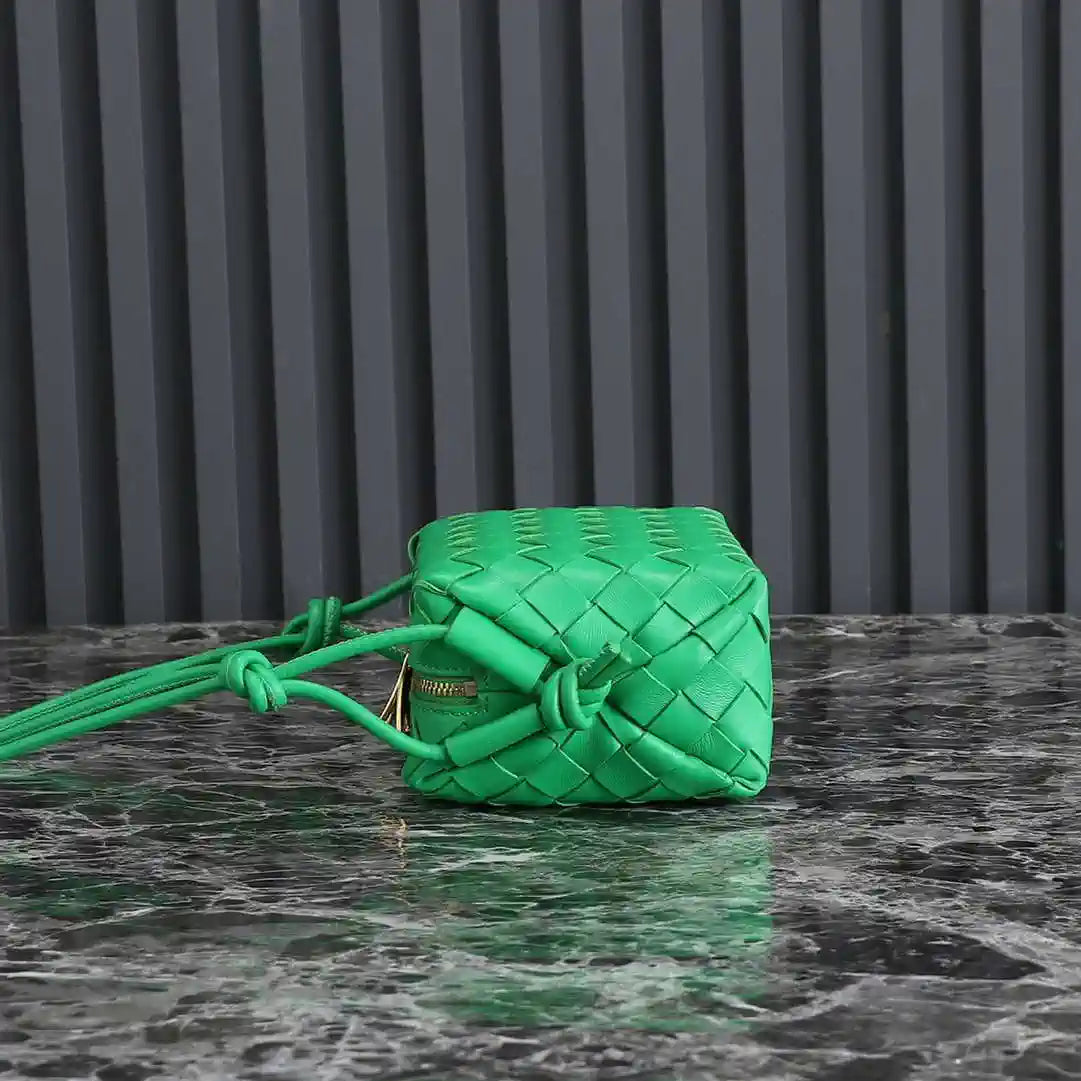 Bottega Veneta BV 680254 Mini Loop Camera Bag Green