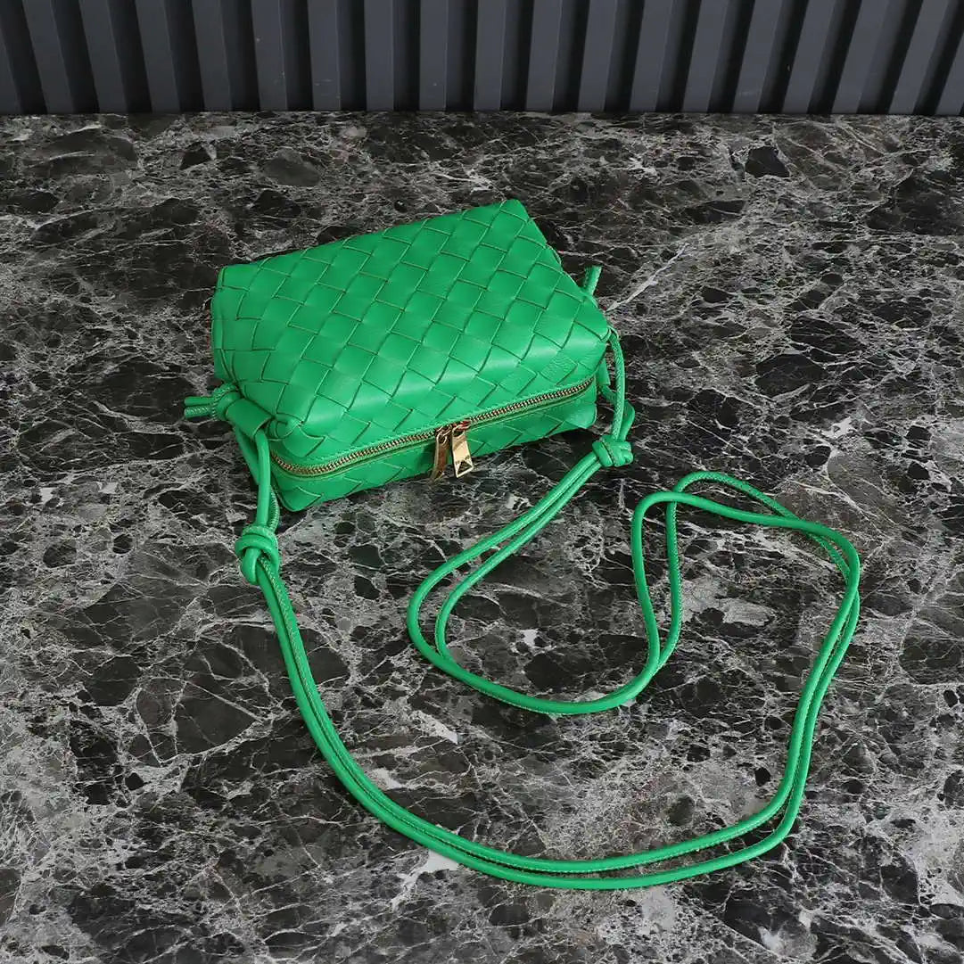 Bottega Veneta BV 680254 Mini Loop Camera Bag Green