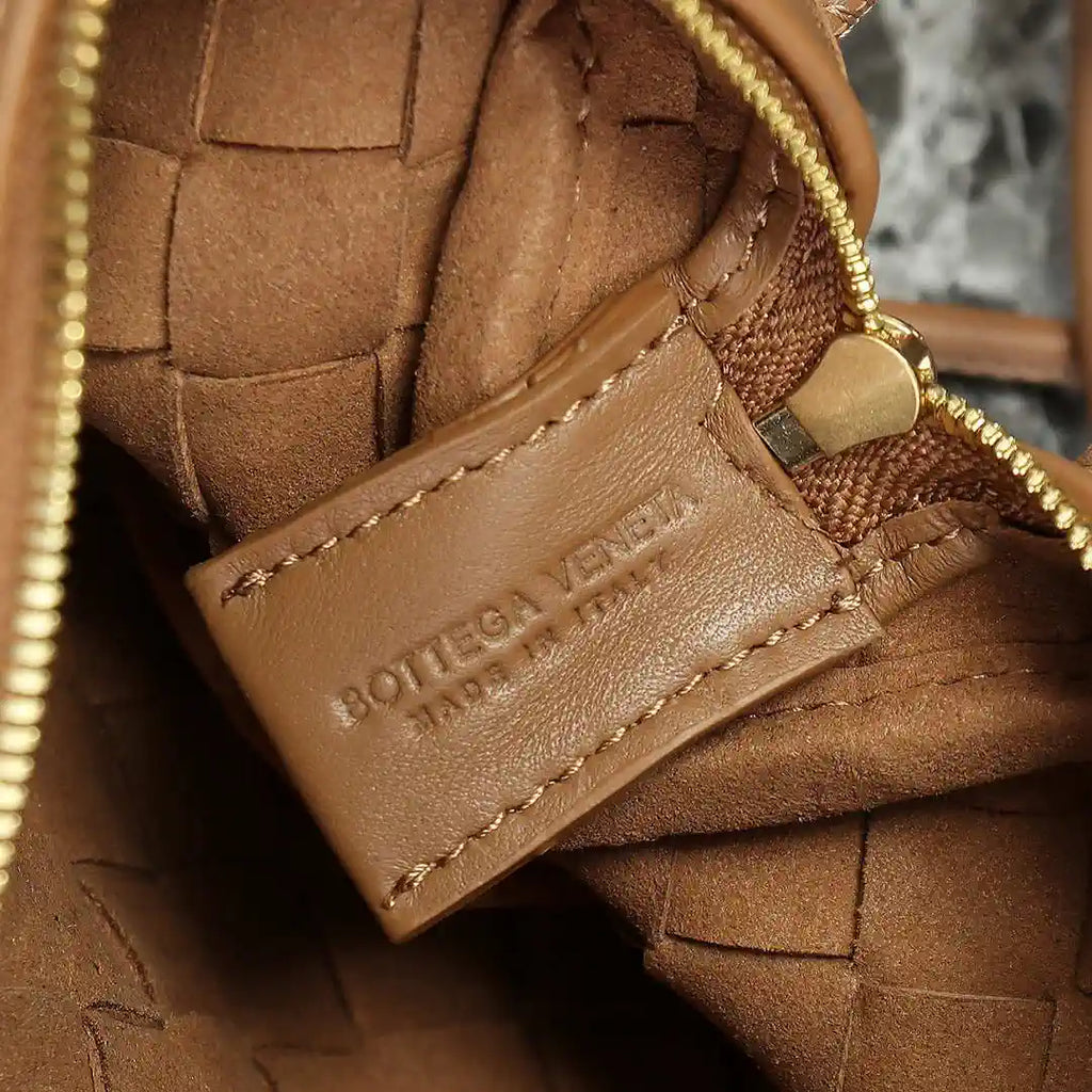 Bottega Veneta BV 680254 Mini Loop Camera Bag Tan
