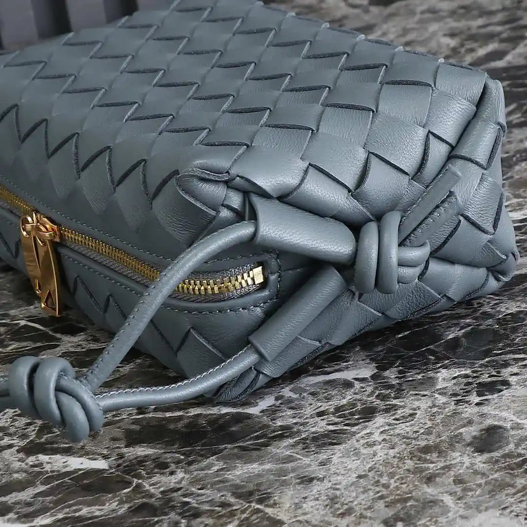 Bottega Veneta BV 680254 Mini Loop Camera Bag Blue