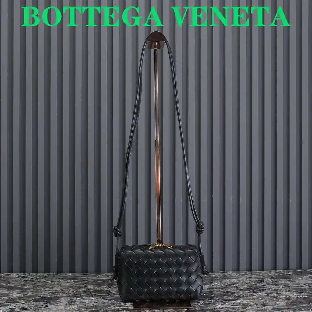 Bottega Veneta BV 680254 Mini Loop Camera Bag Black
