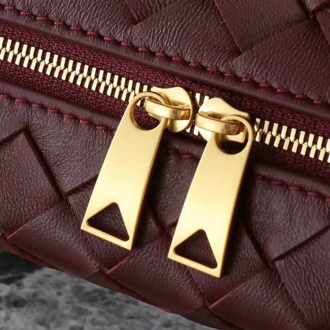 Bottega Veneta BV 680254 Mini Loop Camera Bag Wine Red