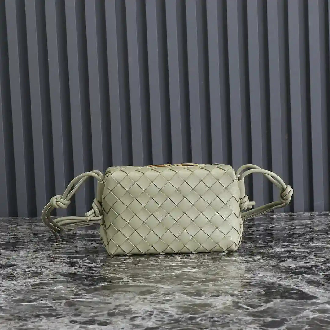 Bottega Veneta BV 680254 Mini Loop Camera Bag Travertine