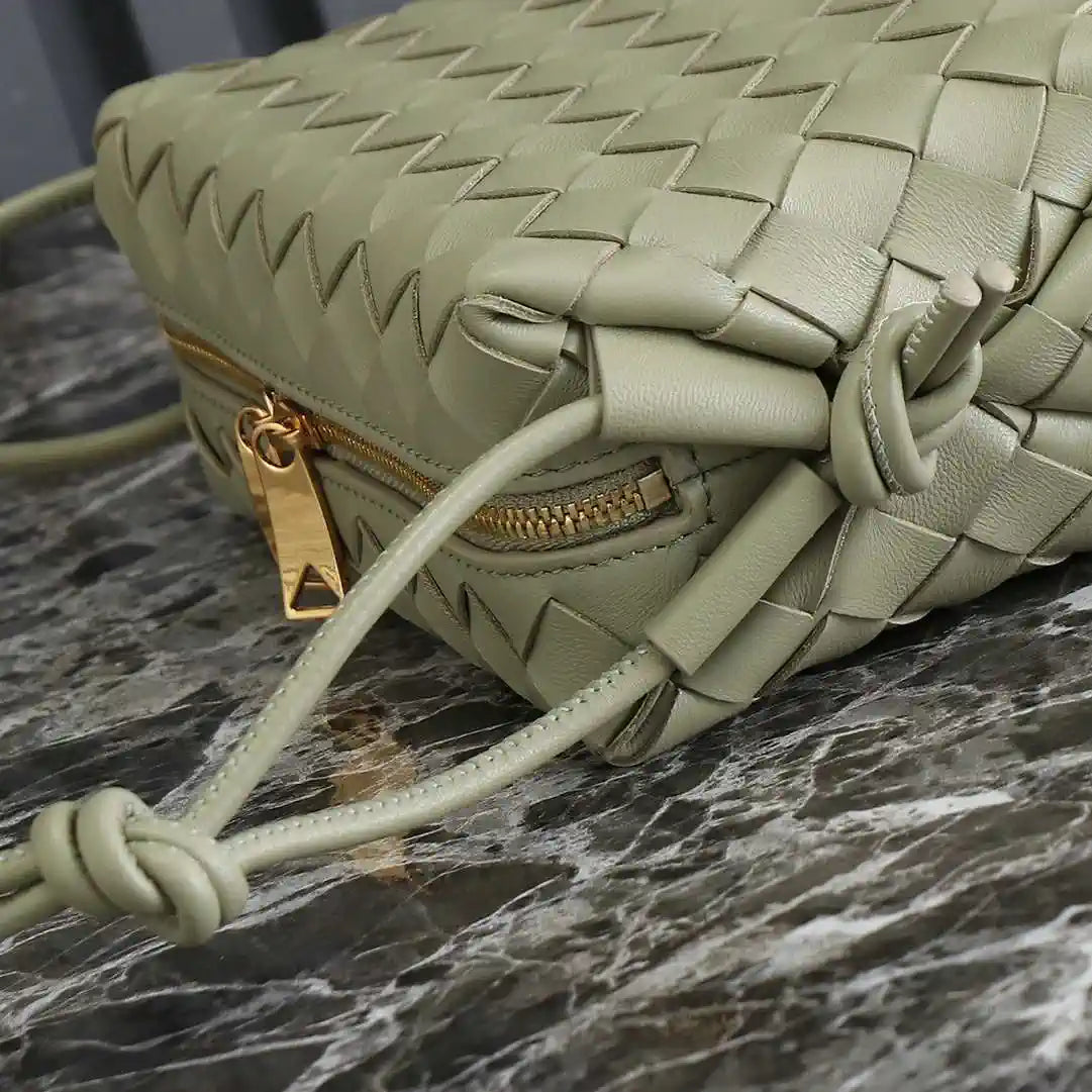Bottega Veneta BV 680254 Mini Loop Camera Bag Travertine