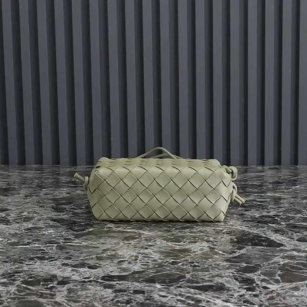 Bottega Veneta BV 680254 Mini Loop Camera Bag Travertine