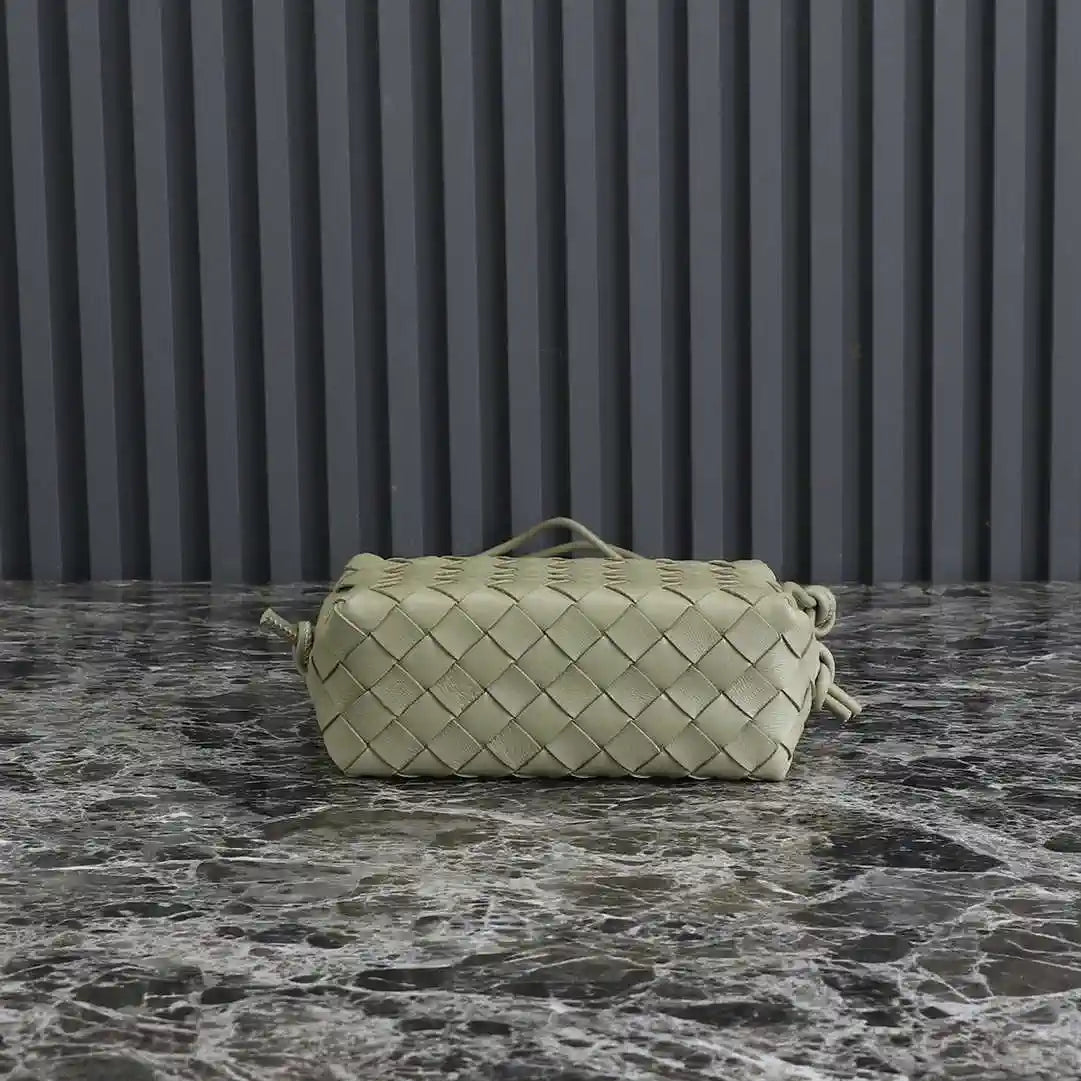 Bottega Veneta BV 680254 Mini Loop Camera Bag Travertine