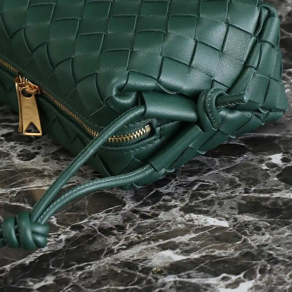 Bottega Veneta BV 680254 Mini Loop Camera Bag Dark Green