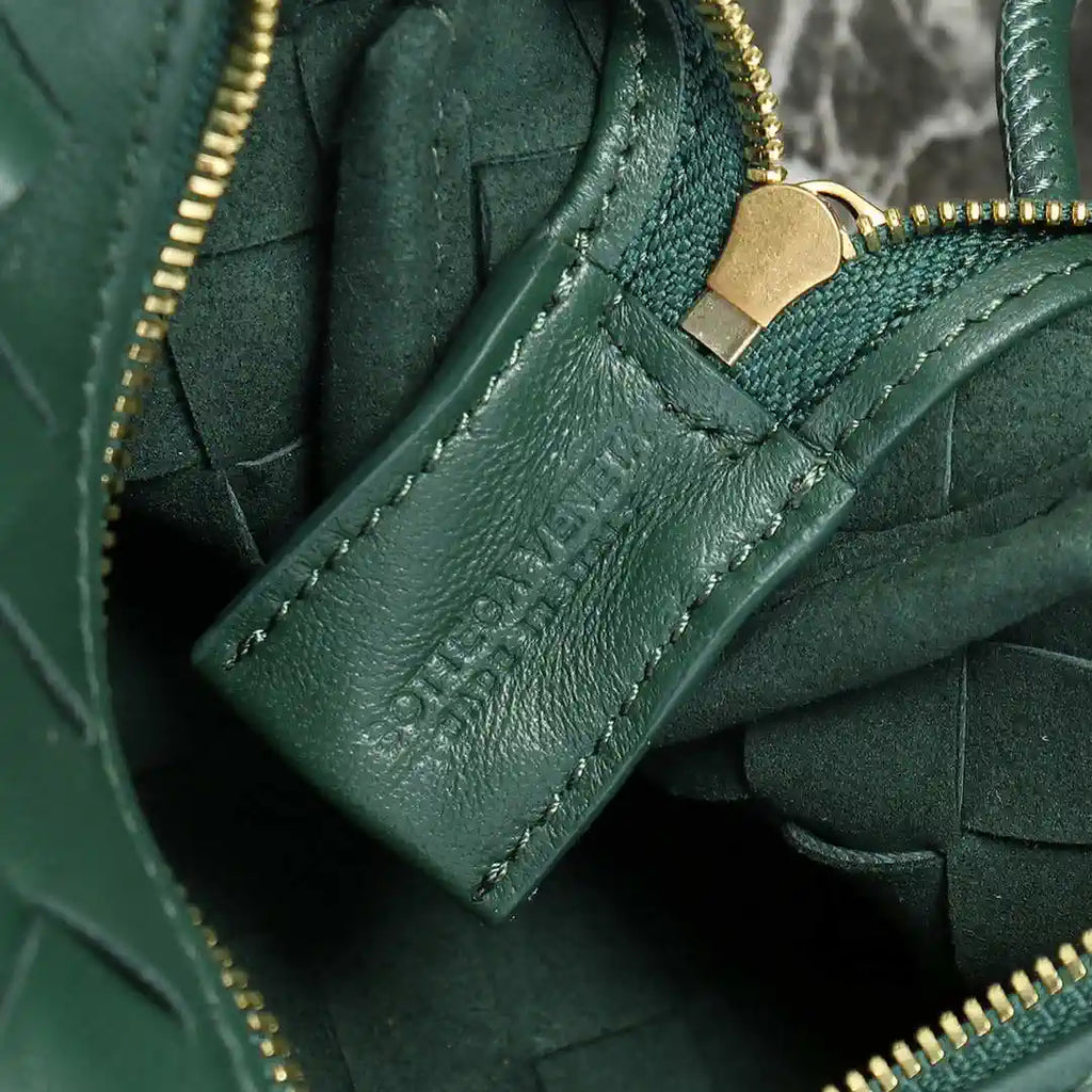 Bottega Veneta BV 680254 Mini Loop Camera Bag Dark Green