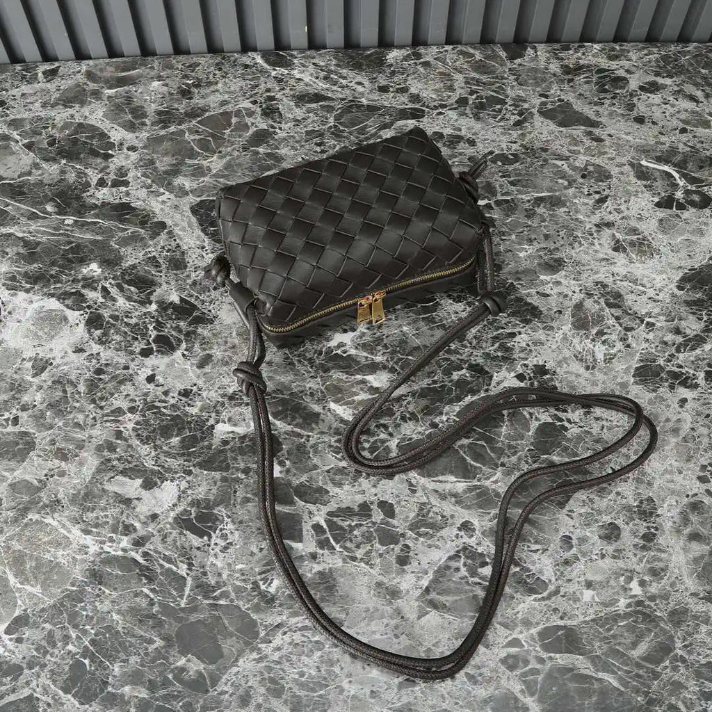 Bottega Veneta BV 680254 Mini Loop Camera Bag coffee Brown