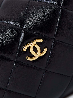 Chanel AS4189 Hobo braided With top handle Shiny Lambskin & Gold-Tone Metal Black - Default Title - View 2