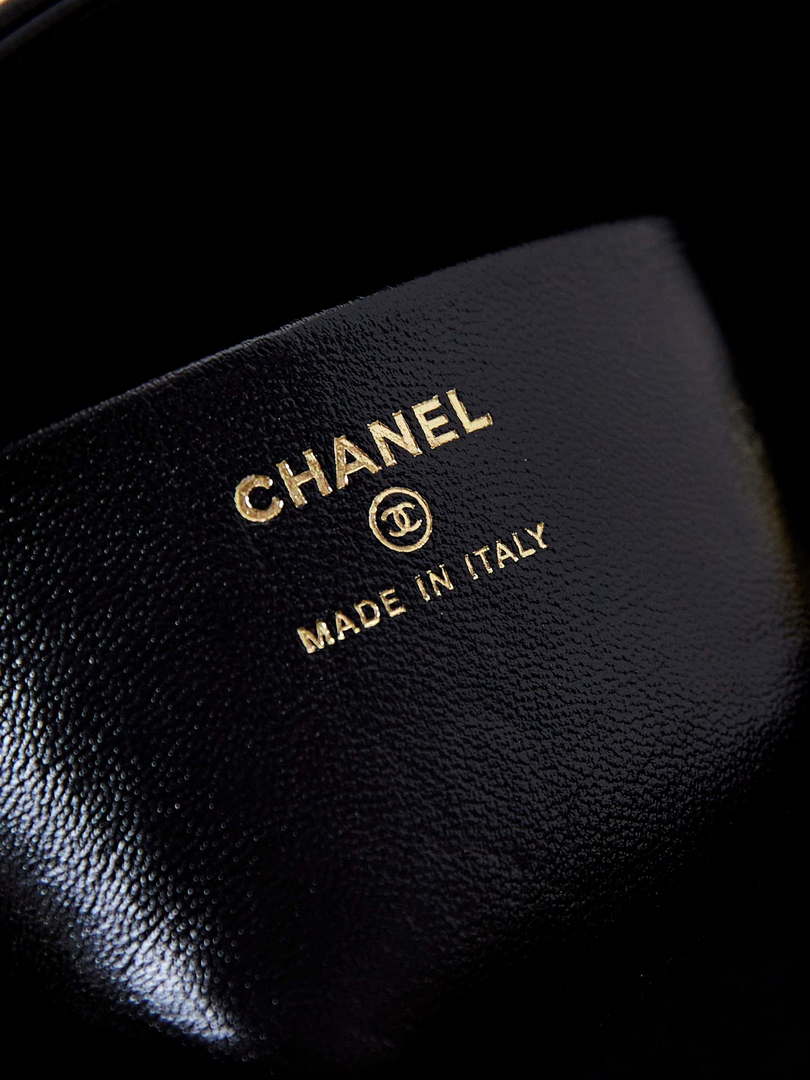 Chanel AS4189 Hobo braided With top handle Shiny Lambskin & Gold-Tone Metal Black - Default Title - View 9
