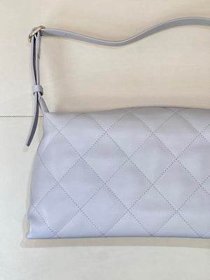Chanel AS6139 Large Hobo Handbag Shiny Lambskin & Gold-Tone Metal Light Purple - Default Title - View 7