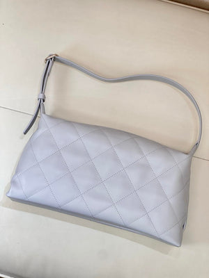 Chanel AS6139 Large Hobo Handbag Shiny Lambskin & Gold-Tone Metal Light Purple - Default Title - View 8