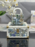 Dior S0856 Micro Lady Dior with Small Trunk Multicolor Embroidered Calfskin Mbox002