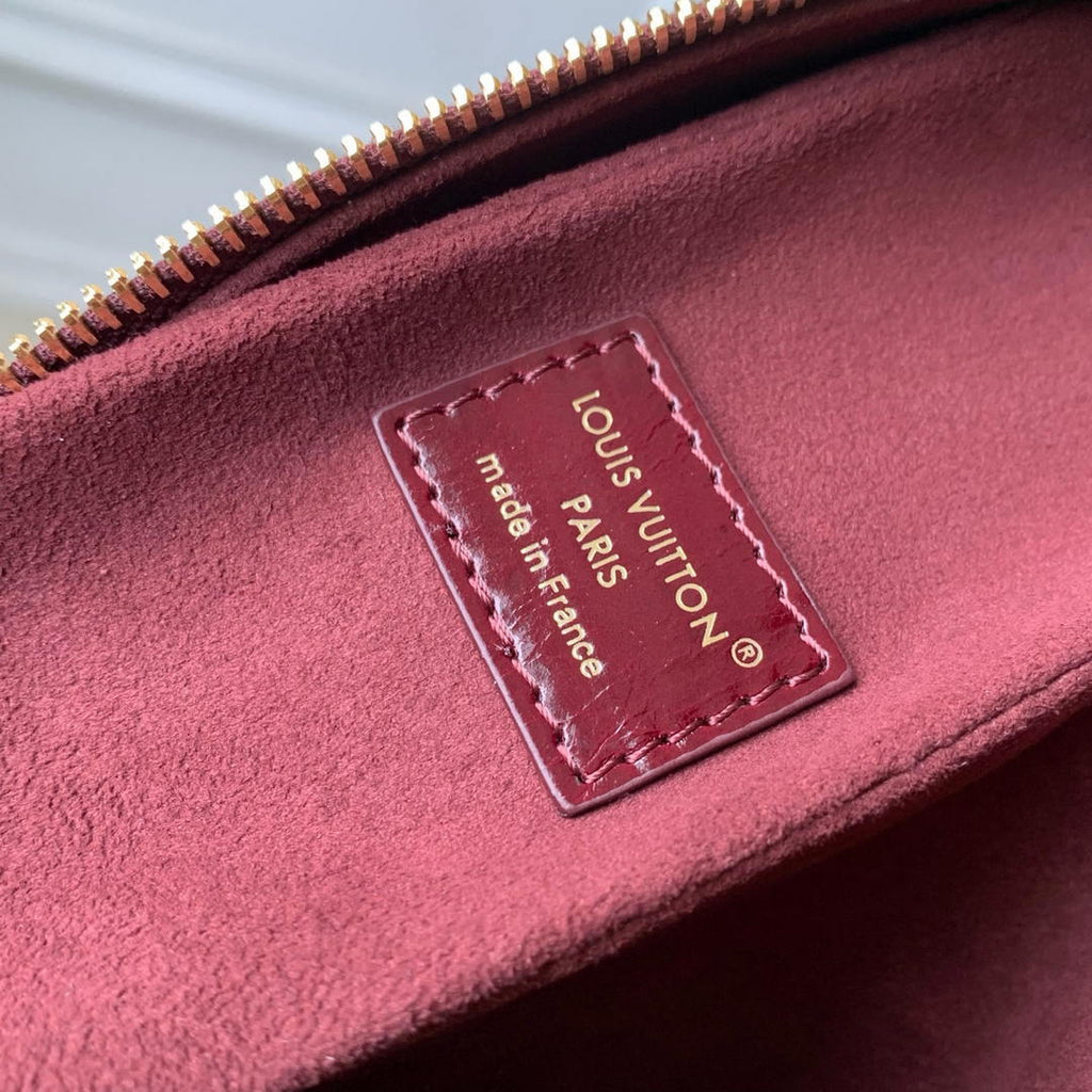 Louis Vuitton LV M26305 Side Trunk MM Bag Wine Red