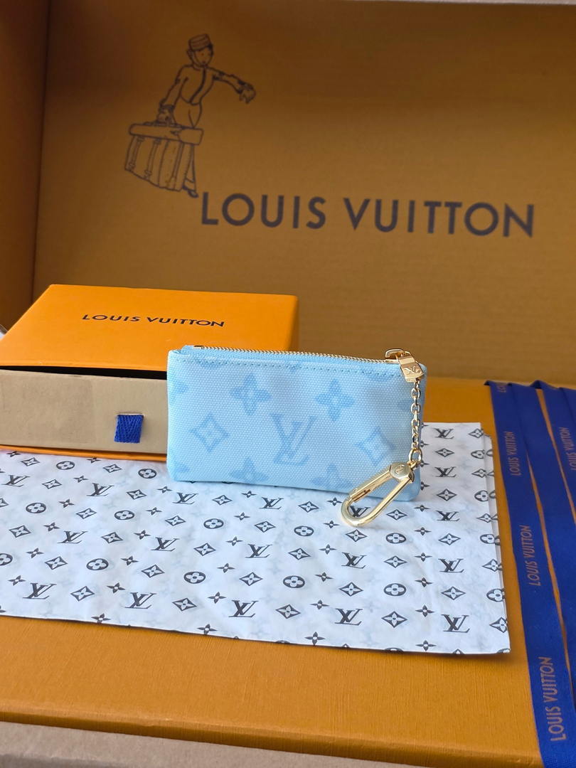 Louis Vuitton New Key Pouch LV M27674 Light Blue