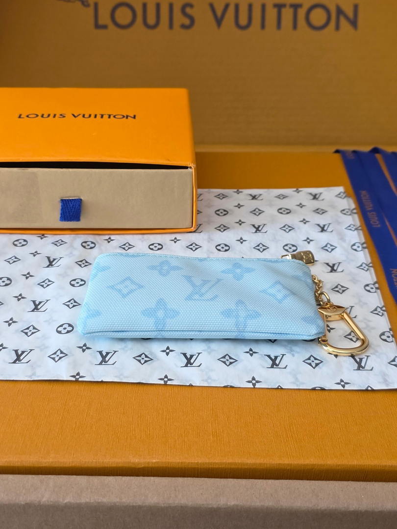 Louis Vuitton New Key Pouch LV M27674 Light Blue