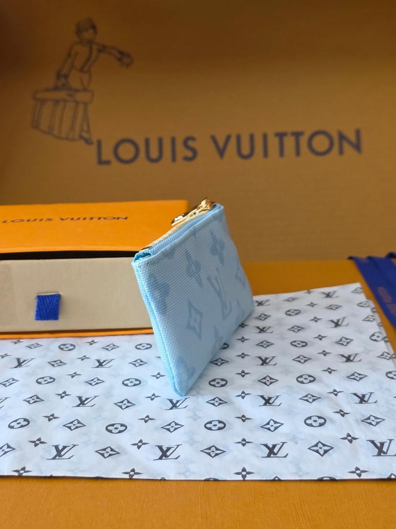 Louis Vuitton New Key Pouch LV M27674 Light Blue