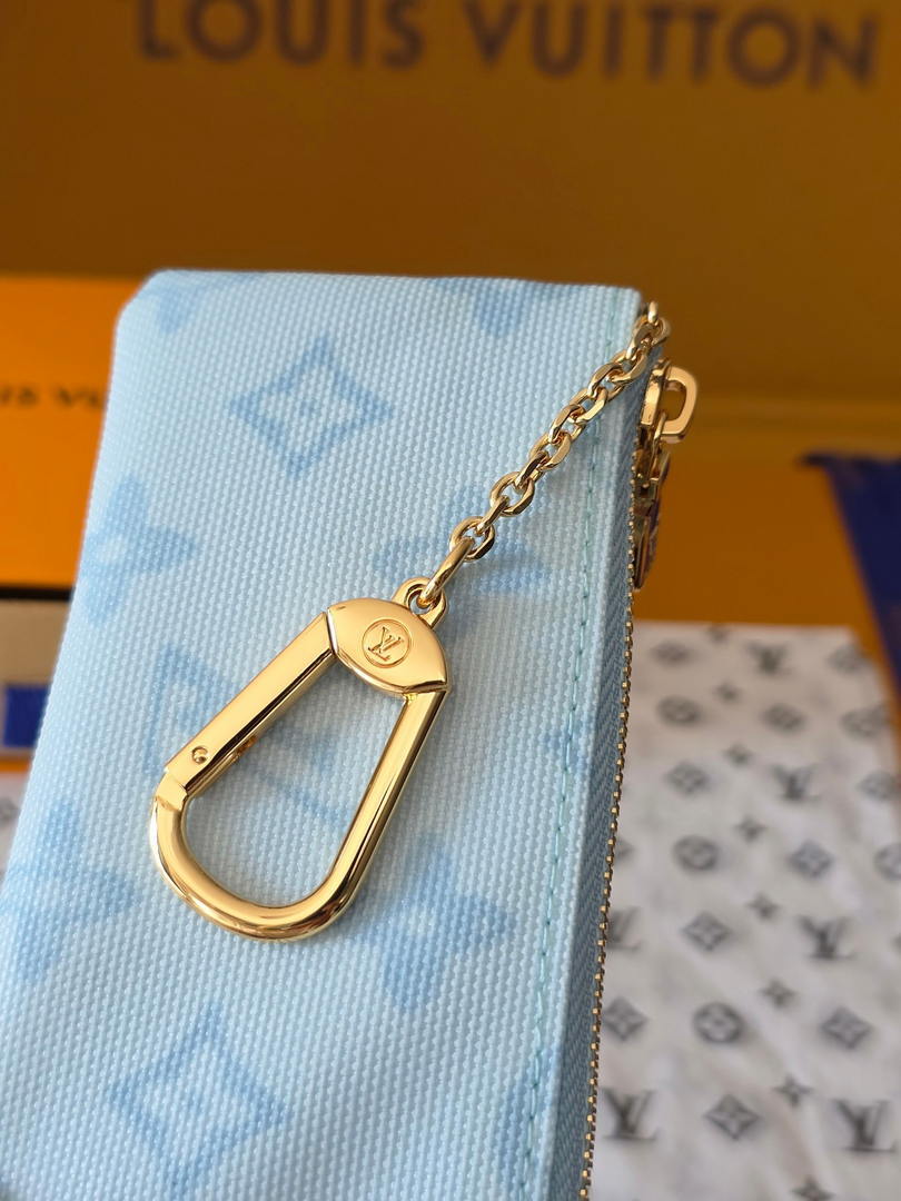 Louis Vuitton New Key Pouch LV M27674 Light Blue