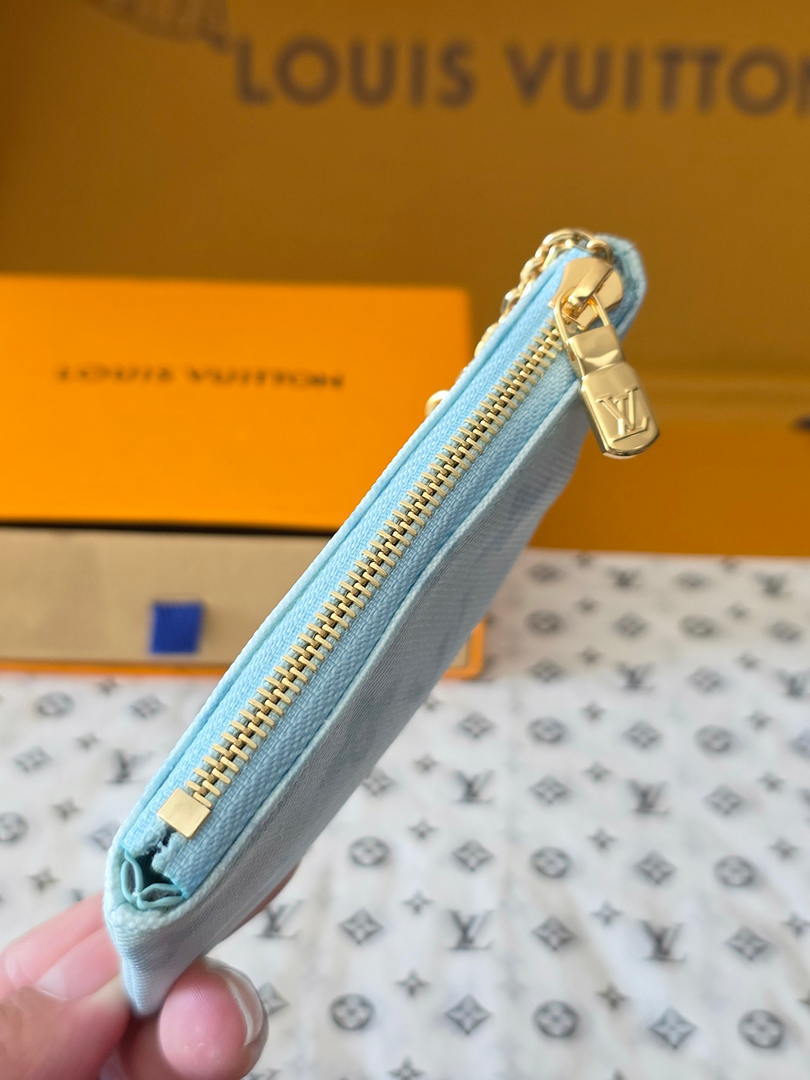 Louis Vuitton New Key Pouch LV M27674 Light Blue