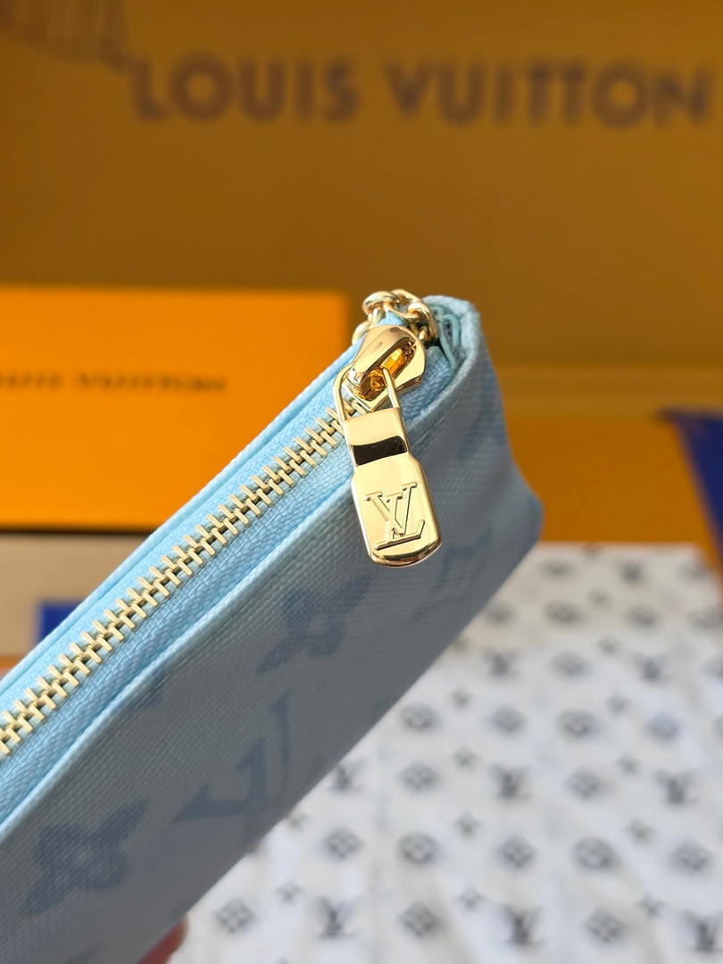 Louis Vuitton New Key Pouch LV M27674 Light Blue