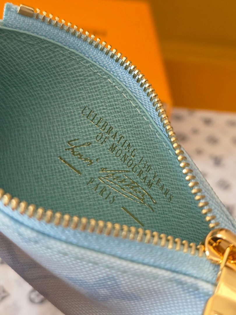Louis Vuitton New Key Pouch LV M27674 Light Blue